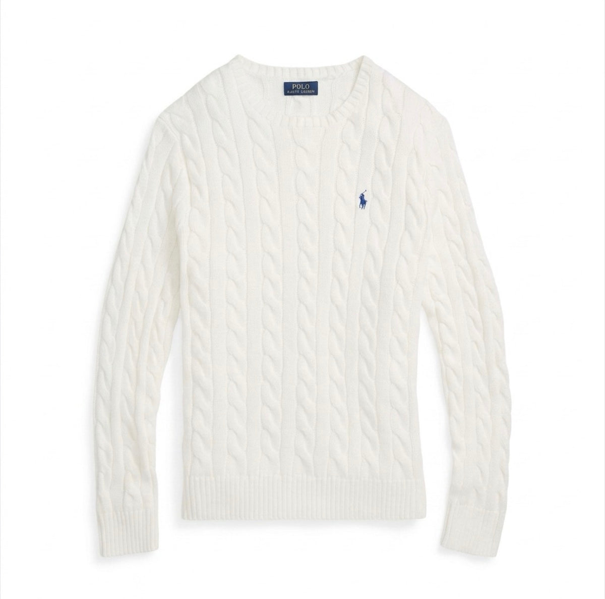 Polo Ralph Lauren White Knit Jumper