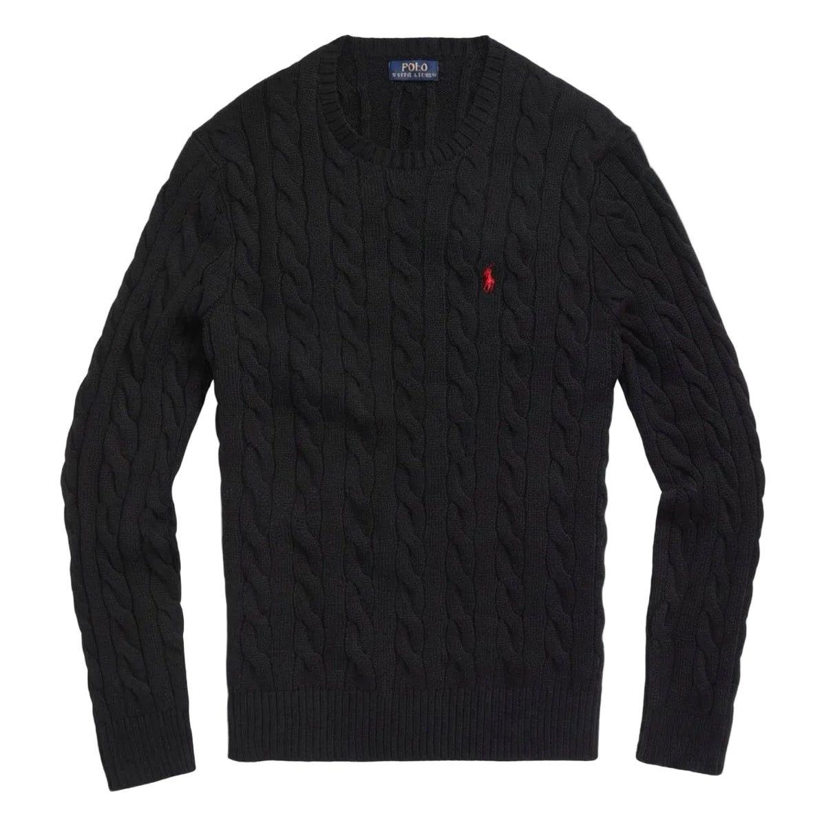 Polo Ralph Lauren Cable Knit Black Jumper