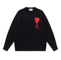 AMI Paris Ami de Cœur Crewneck Jumper Black