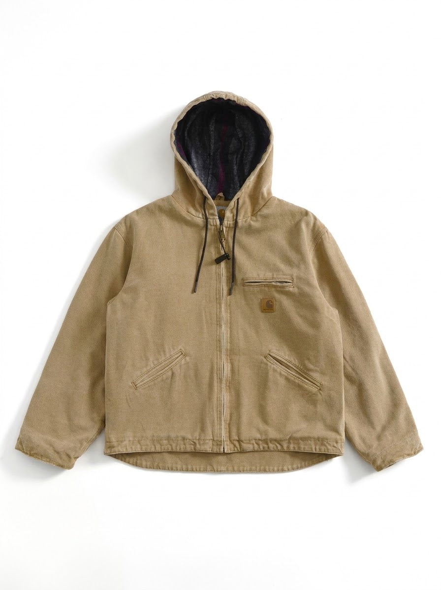 Carhartt Active Jacket / Hooded Work Jacket in Tan / Beige