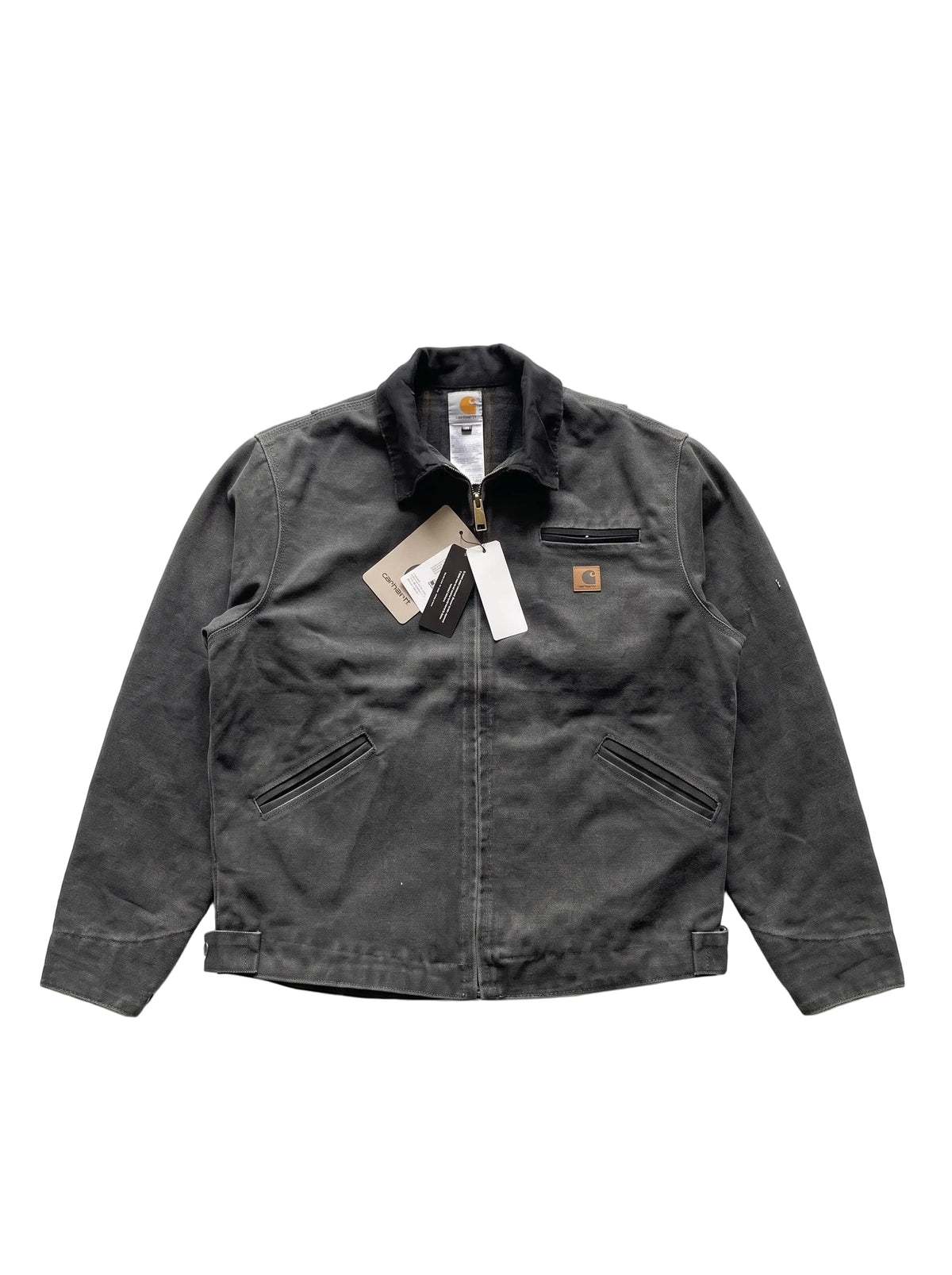 Carhartt WIP Detroit Jacket in Washed Black / Charcoal